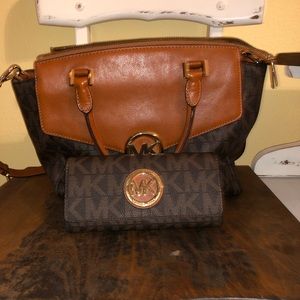 Michael Kors Purse with Matching Wallet